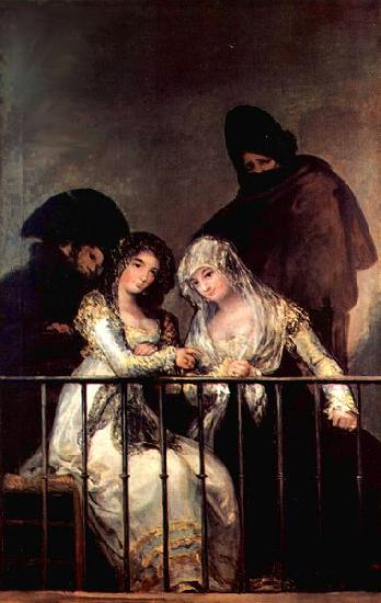 Francisco de Goya Majas on a Balcony Germany oil painting art